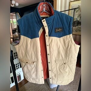 NWOT Howler Bros Rounder Vest - Color Dark Slate/Khaki - Size Large